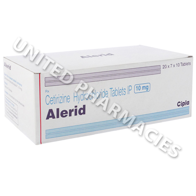 Alerid (Cetirizine Hydrochloride) - 10mg (10 Tablets)