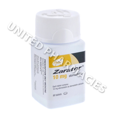 Zarator (Atorvastatin Calcium) - 10mg (90 Tablets)