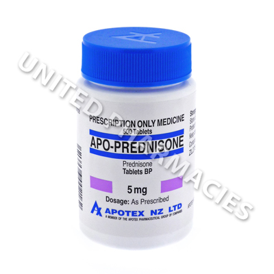 Apo-Prednisone (Prednisone) - 5mg (500 Tablets) - United Pharmacies (UK)