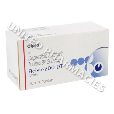 Acivir 200 (Acyclovir) - 200mg (10 Tablet) 