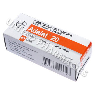 Adalat (Nifedipine) - 20mg (60 Tablets) 