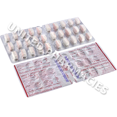 Amaryl M (Glimepiride/Metformin HCL) - 1mg/500mg (30 Tablets)