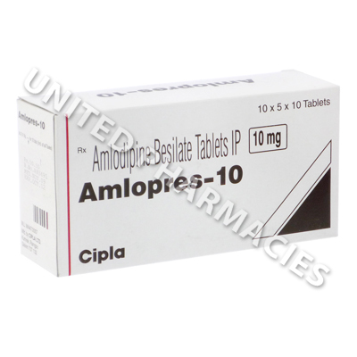 Amlopres (Amlodipine Besilate) - 10mg (10 Tablets) 