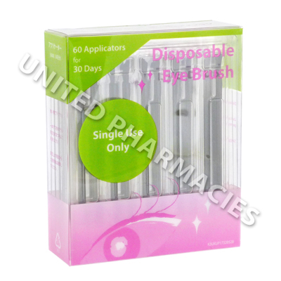 Eye Brush Applicators (for use with Bimatoprost) - 6 Strips (30 pairs of applicators)