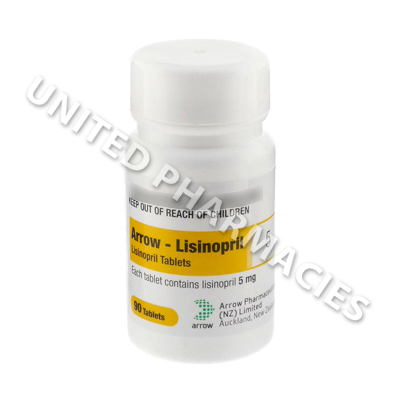Arrow-Lisinopril (Lisinopril) - 5mg (90 Tablets)