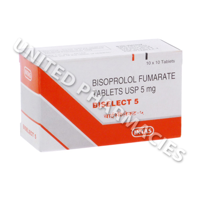 Biselect 5 (Bisoprolol Fumarate) - 5mg (10 Tablets)