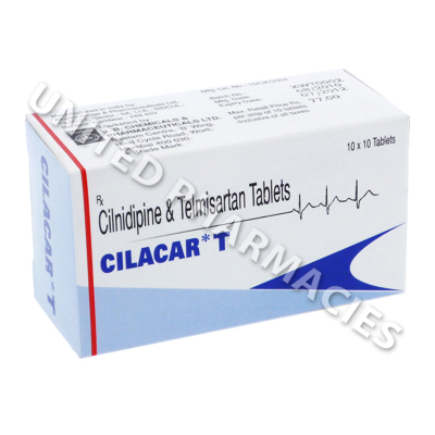 Cilacar T (Cilnidipine/Telmisartan) - 10mg/40mg (10 Tablets)