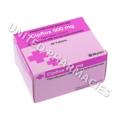 Cipflox (Ciprofloxacin Hydrochloride) - 500mg (28 Tablets)