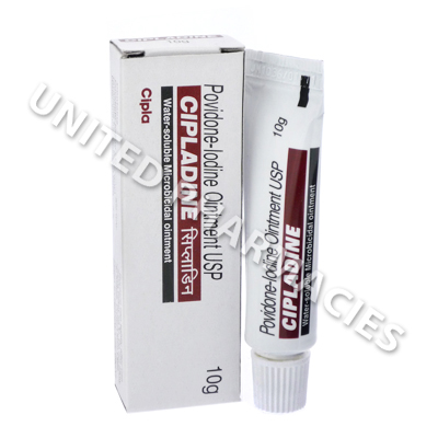 Cipladine Ointment (Povidone iodine) - 5%w/w (10gm Tube) 