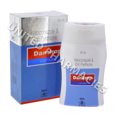 Dandrop Lotion (Ketoconazole/Zinc Pyrithinone) - 2% / 1% (50mL)