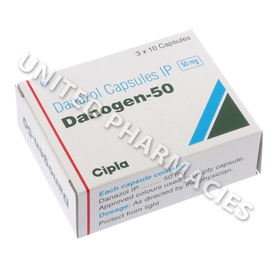 Danogen-50 (Danazol) - 50mg (10 Capsules)