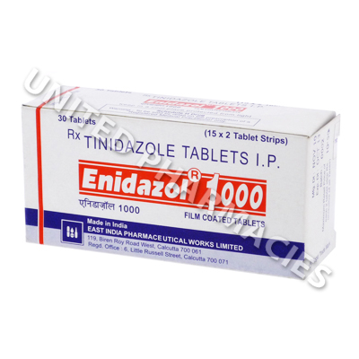 Enidazol 1000 (Tinidazole) - 1gm (2 Tablet) 