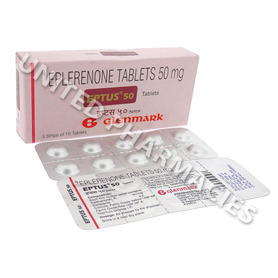 Eptus 50 (Eplerenone) - 50mg (10 Tablets) 