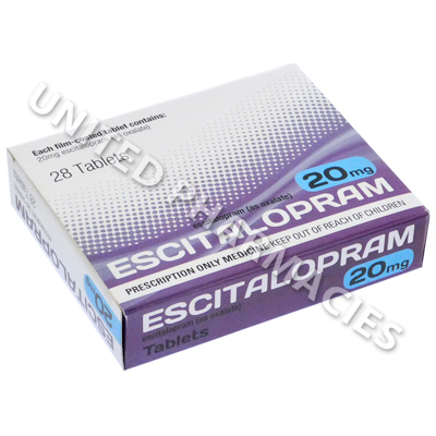 Escitalopram (Escitalopram Oxalate) - 20mg (28 Tablets)