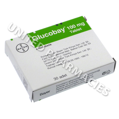 Glucobay (Acarbose) - 100mg (30 Tablets)