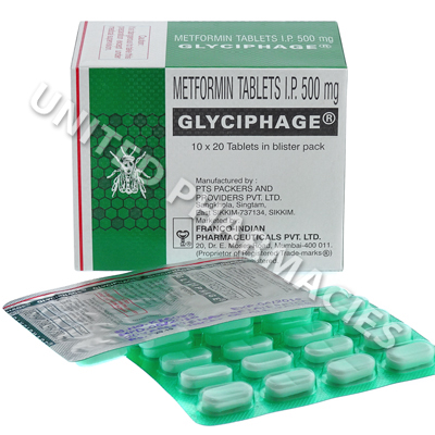 Glyciphage (Metformin Hydrochloride) - 500mg (20 Tablets)