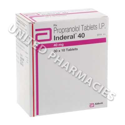 Inderal (Propranolol) - 40mg (10 Tablets)