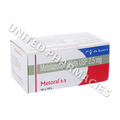 Metoral (Metolazone) - 2.5mg (10 Tablets)