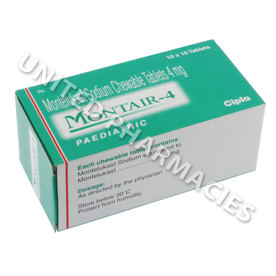 Montair (Montelukast Sodium) - 4mg (10 Tablets)