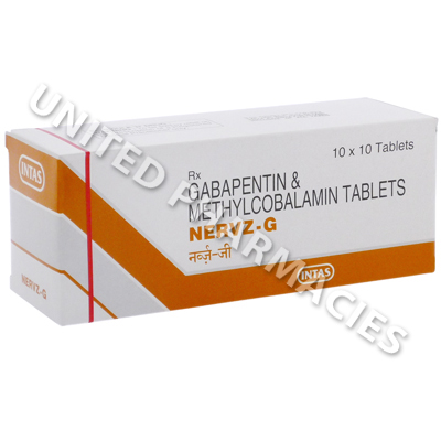 Nervz-G (Methylcobalamin/Gabapentin) - 500mcg/300mg (10 Tablets)