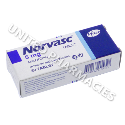 Norvasc Amlodipine Besylate 5mg 30 Tablets Turkey United