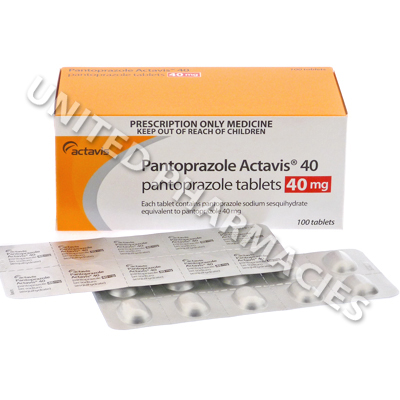 Pantoprazole Actavis (Pantoprazole Sodium Sesquihydrate) - 40mg (100 Tablets)