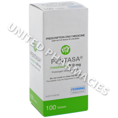 Pentasa (Mesalazine) - 500mg (100 Tablets)