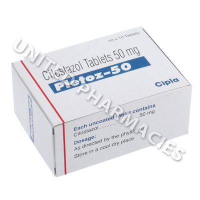 Pletoz (Cilostazol) - 50mg (10 Tablets)