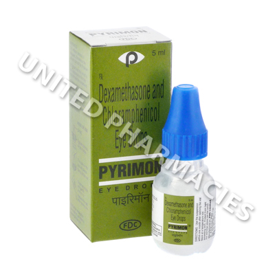 Pyrimon Eye Drop (Dexamethasone/Chloramphenicol) - 0.1%/1% (5mL)