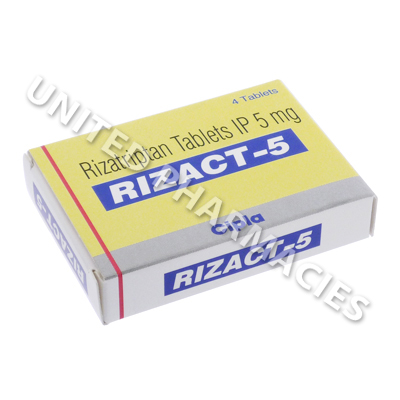 Rizact-5 (Riztriptan) - 5mg (4 Tablets)