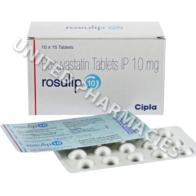 Rosulip (Rosuvastatin) - 10mg (15 Tablets)