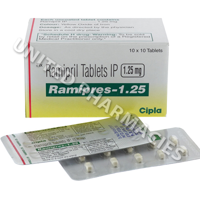 Ramipres (Ramipril) - 1.25mg (10 Tablets) 