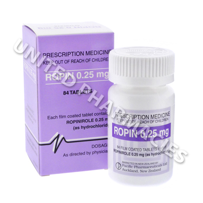 Ropin (Ropinirole) - 0.25mg (84 Tablets)