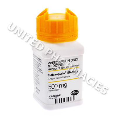 Salazopyrin EN-tabs (Sulphasalazine) - 500mg (100 Tablets)
