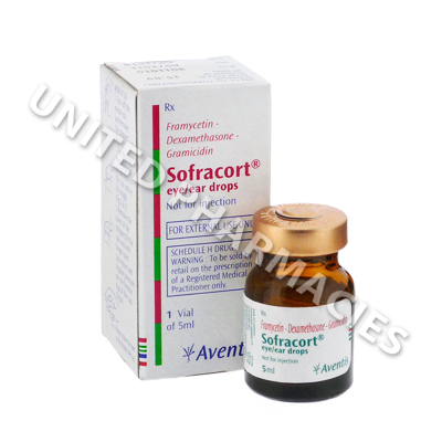 Sofracort Eye Drops (Framycetin Sulphate) - 5mg (5mL)