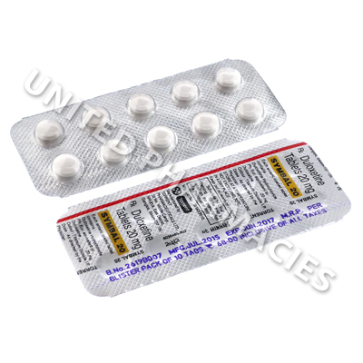 Symbal (Duloxetine) - 20mg (10 Tablets)
