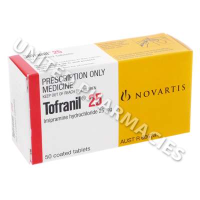 Tofranil Imipramine Hydrochloride 25mg 50 Tablets United Pharmacies Uk