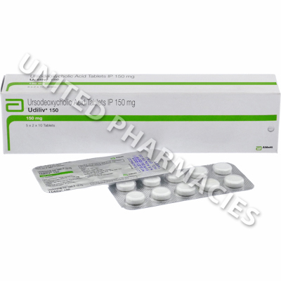 Udiliv (Ursodesoxycholic Acid) - 150mg (10 Tablets)