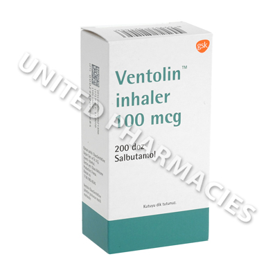 Ventolin Inhaler (Salbutamol) - 100mcg (200 Doses)(Turkey)1