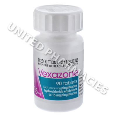 Vexazone (Pioglitazone Hydrochloride) - 15mg (90 Tablets)