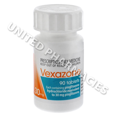 Vexazone (Pioglitazone Hydrochloride) - 30mg (90 Tablets)