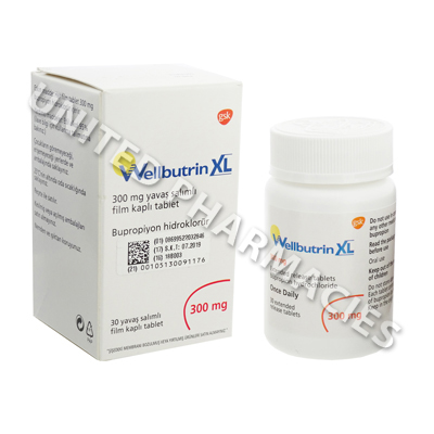Wellbutrin (Bupropion Hydrochloride) - 300mg (30 Tablets)