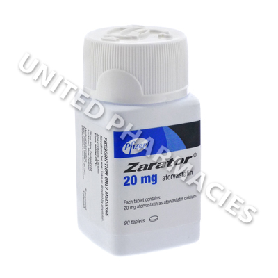 Zarator (Atorvastatin Calcium) - 20mg (90 Tablets)