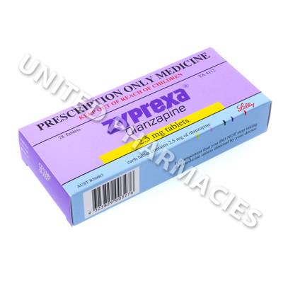 Zyprexa (Olanzapine) - 2.5mg (28 Tablets) 